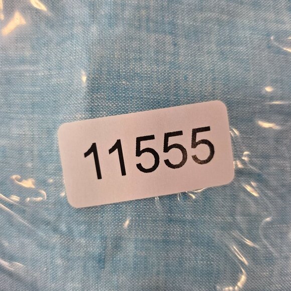 Mens Report Collection Blue 100% Linen Button Up Shirt Long Sleeves Size L - Picture 8 of 8